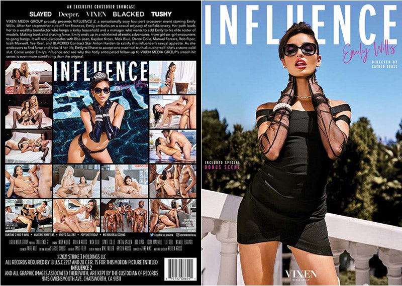 Influence 2: Emily Willis - Vixen Adult DVD (Free Shipping)