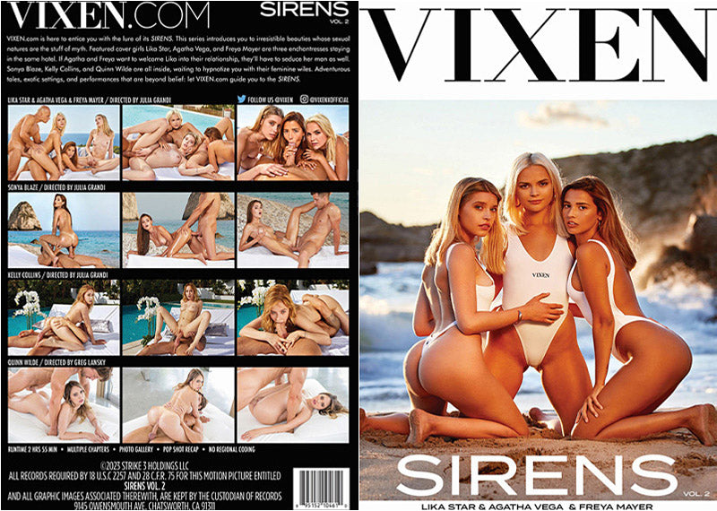 Sirens 2 - Vixen Adult DVD (Free Shipping)