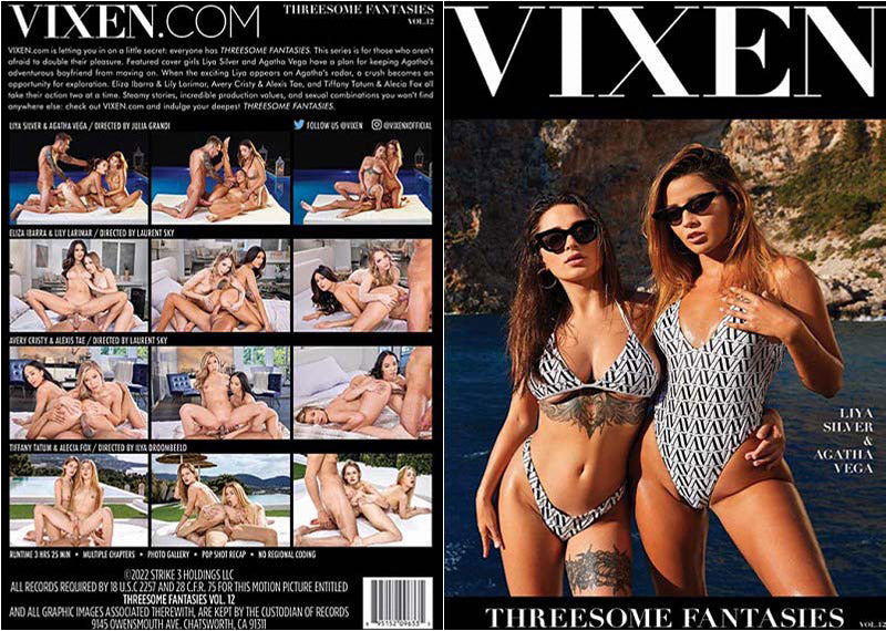 Threesome Fantasies 12 - Vixen Adult DVD (Free Shipping)